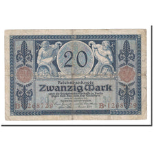 Banknote, Germany, 20 Mark, 1915, 1915-11-04, KM:63, VG(8-10)