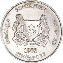 Monnaie, Singapour, 20 Cents, 1993
