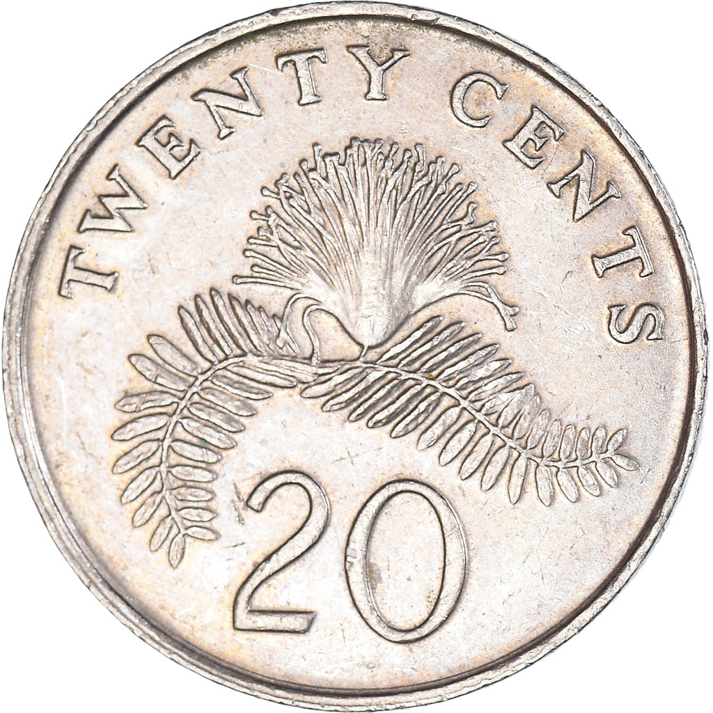 Moneta, Singapur, 20 Cents, 1993