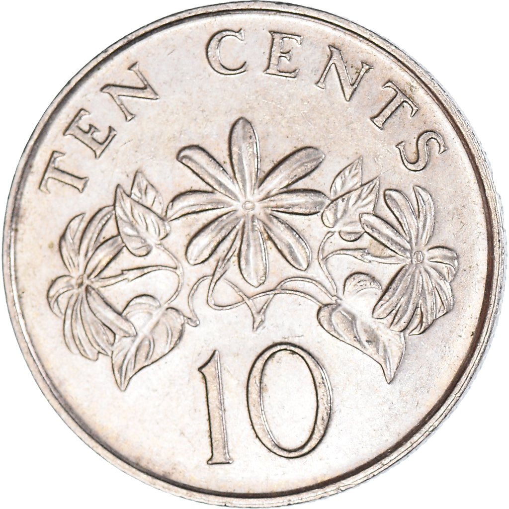 Munten, Singapur, 10 Cents, 1990