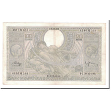 Nota, Bélgica, 100 Francs-20 Belgas, 1938, 1938-08-19, KM:107, EF(40-45)