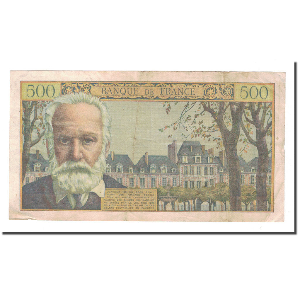 Francja, 500 Francs, 1954, 1954-01-07, VF(30-35), Fayette:35.1, KM:133a