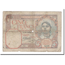 Banknote, Algeria, 5 Francs, 1929, 1929-07-16, KM:77a, VG(8-10)