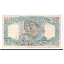 France, 1000 Francs, 1945, 1945-05-31, VF(20-25), Fayette:41.3, KM:130a