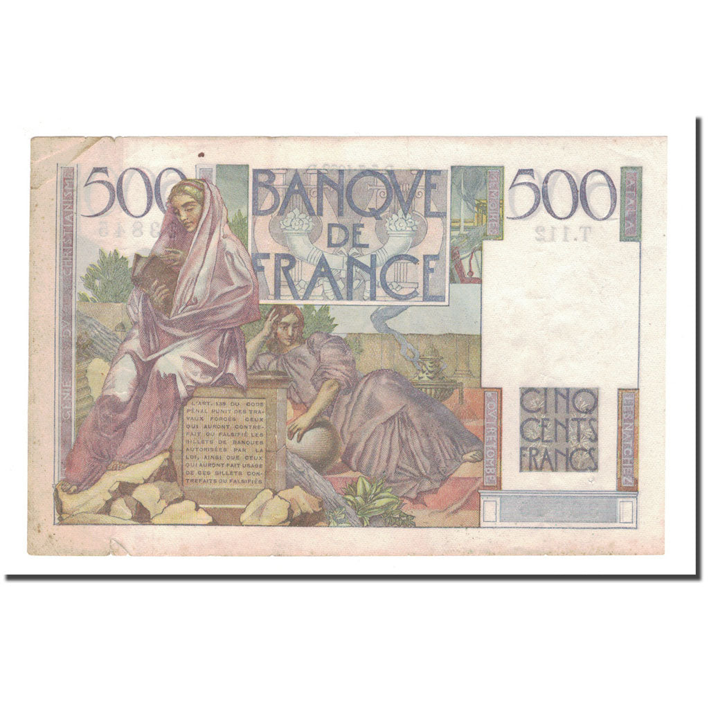 Francia, 500 Francs, 1952, 1952-07-03, BB, Fayette:34.9, KM:129c