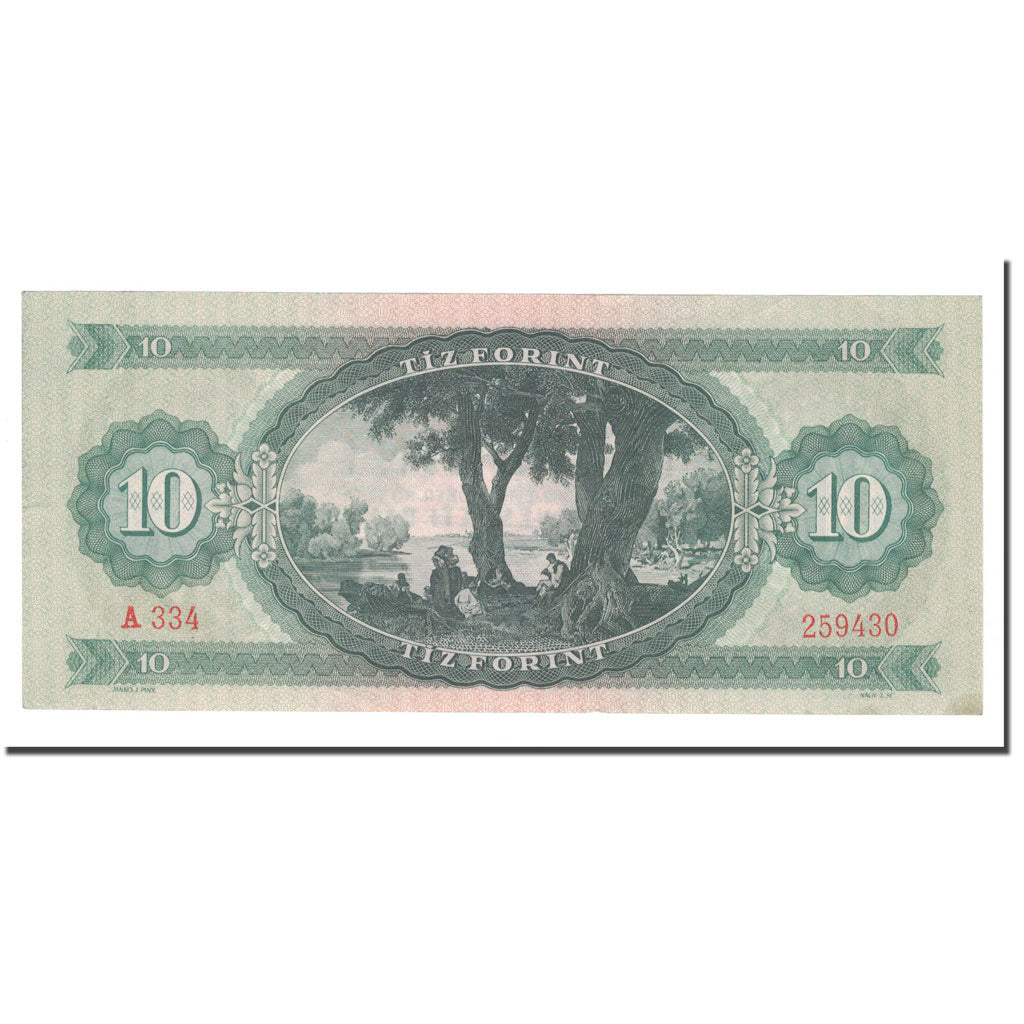 Banconote, Ungheria, 10 Forint, 1962, 1962-10-12, KM:168c, SPL-