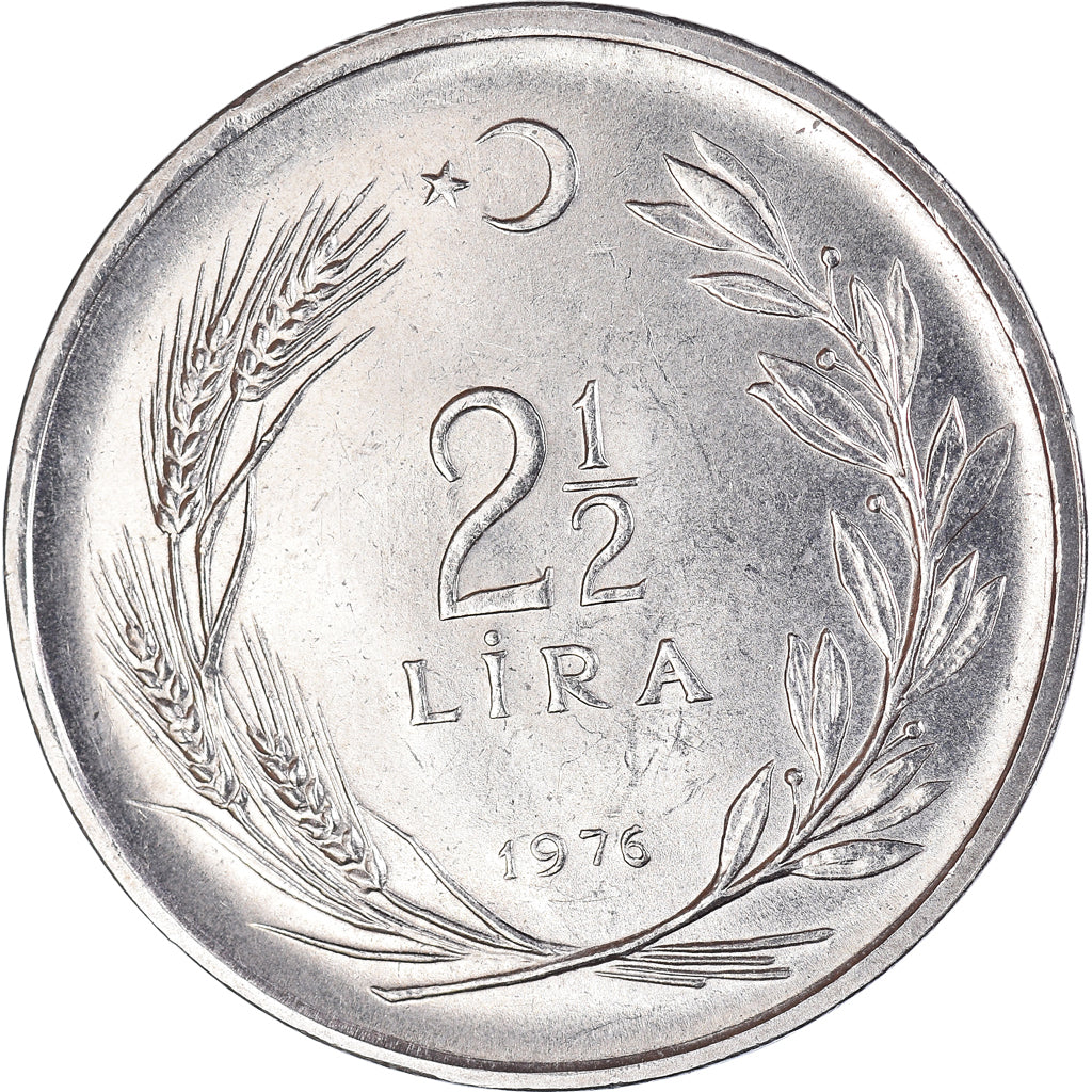 Moneda, Turquía, 2-1/2 Lira, 1976