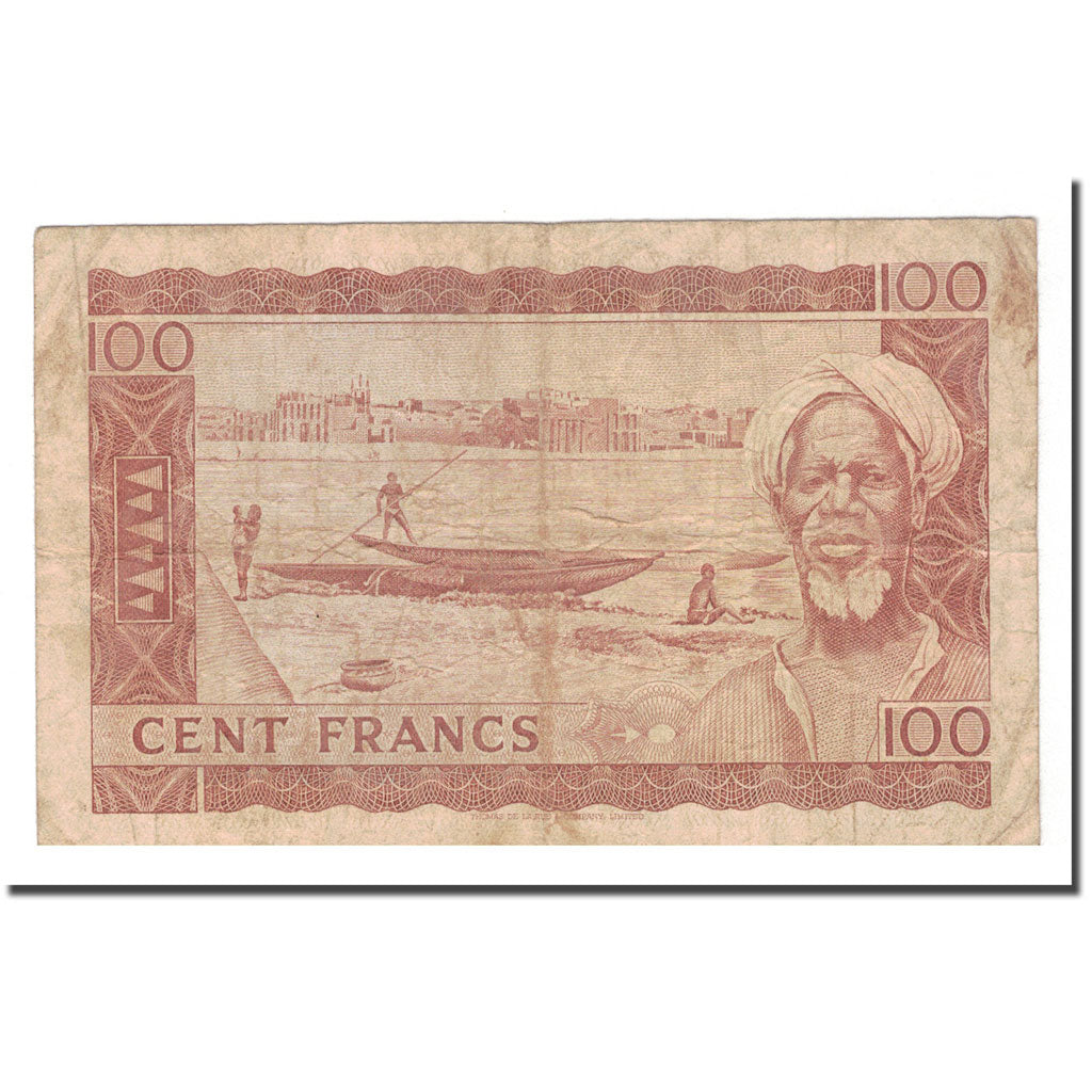 Banknote, Mali, 100 Francs, 1960, 1960-09-22, KM:7a, VF(30-35)