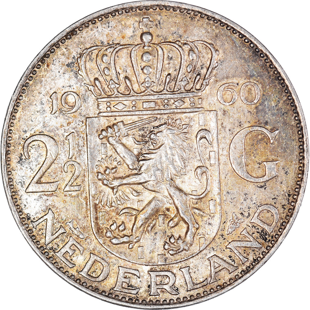 Münze, Niederlande, 2-1/2 Gulden, 1960