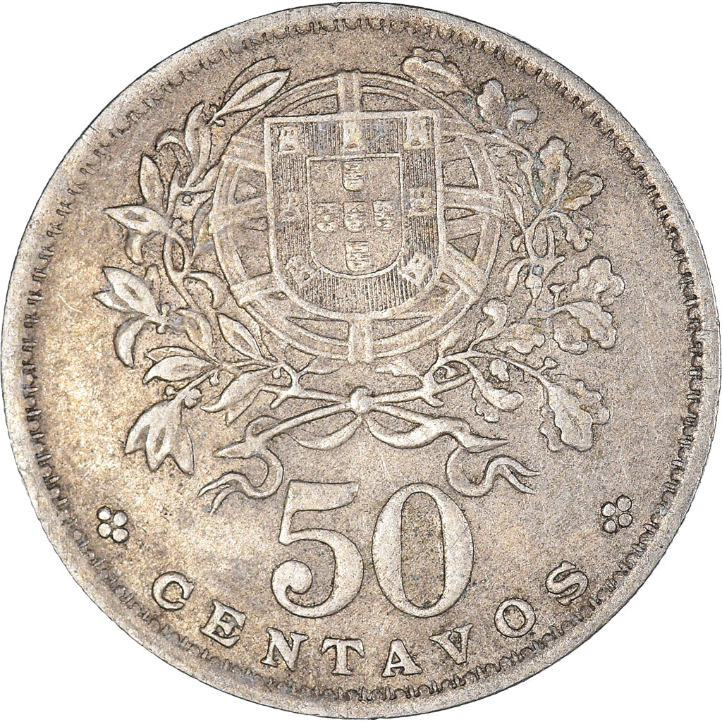 Münze, Portugal, 50 Centavos, 1951