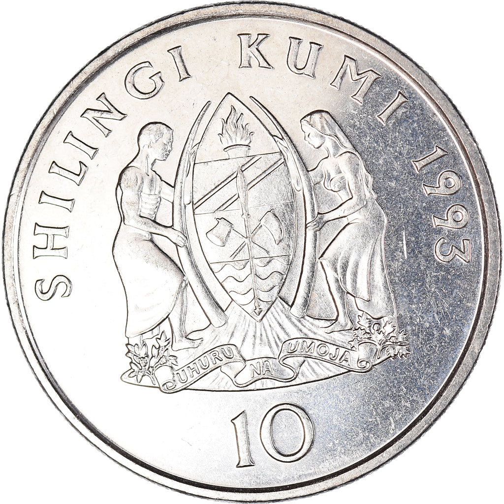 Münze, Tanzania, 10 Shilingi, 1993