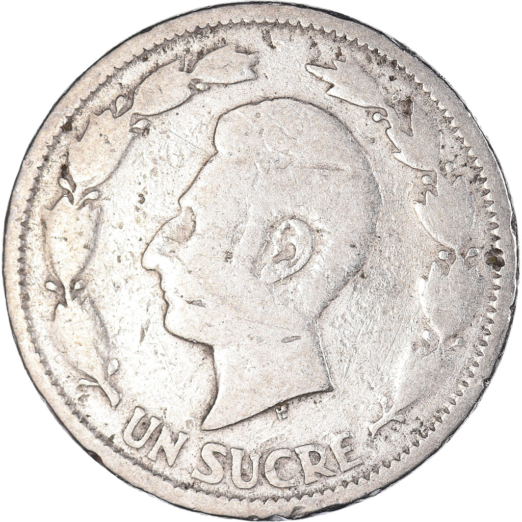 Monnaie, Équateur, Sucre, Un, 1937