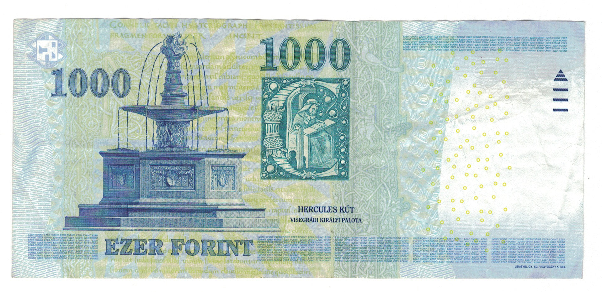 Banknote, Hungary, 1000 Forint, 2015, EF(40-45)