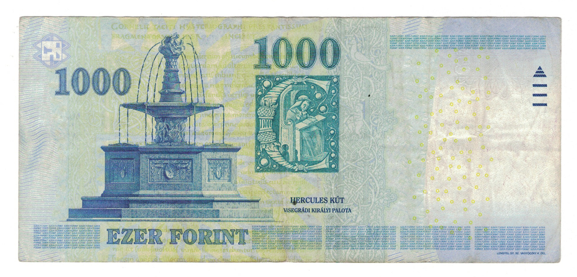 Banknote, Hungary, 1000 Forint, 2015, EF(40-45)