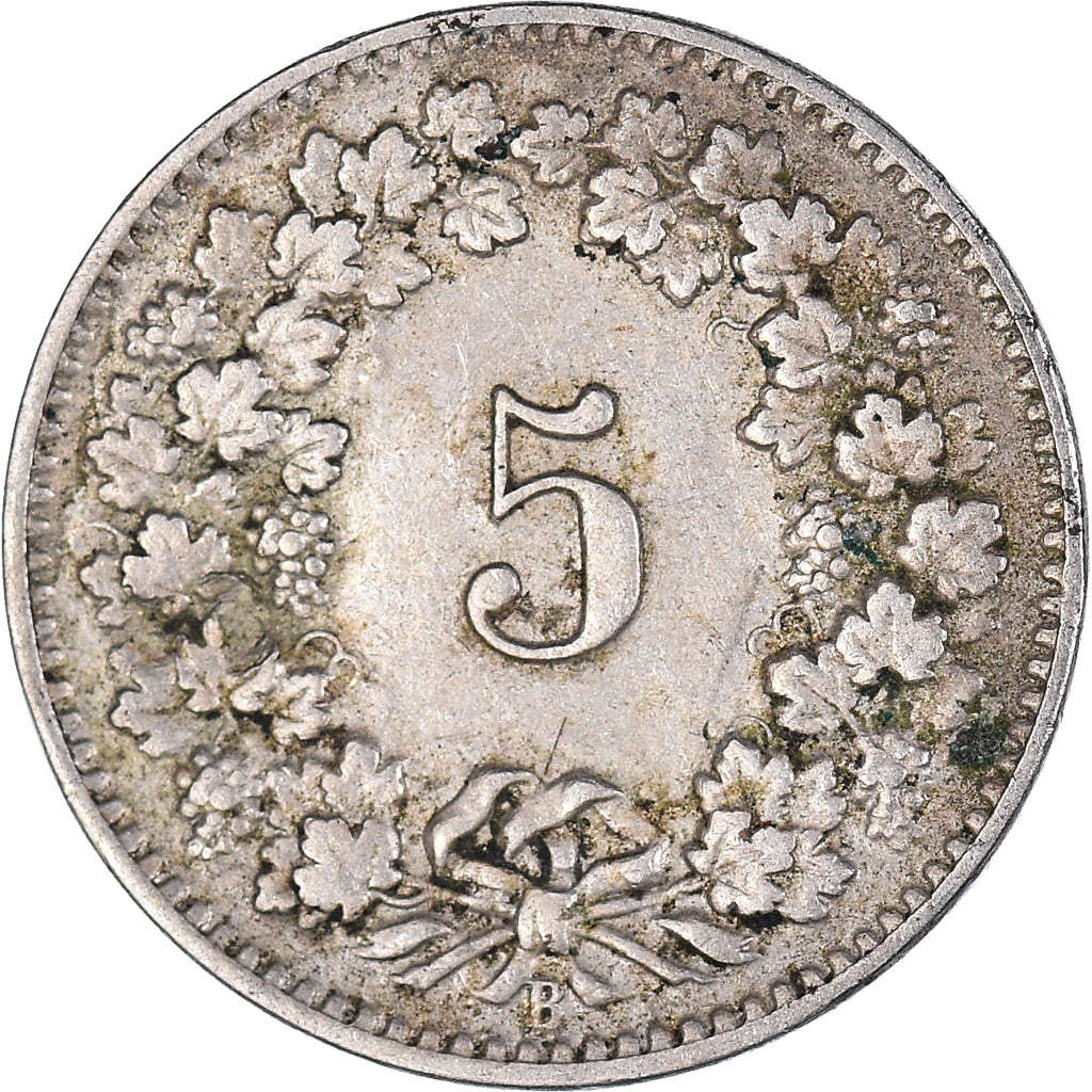 Munten, Zwitserland, 5 Rappen, 1906