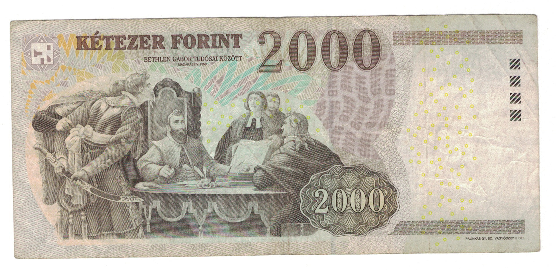 Banknote, Hungary, 2000 Forint, 2013, EF(40-45)