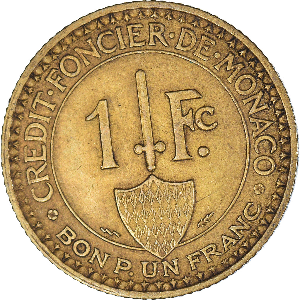 Moeda, Mónaco, Franc, 1926