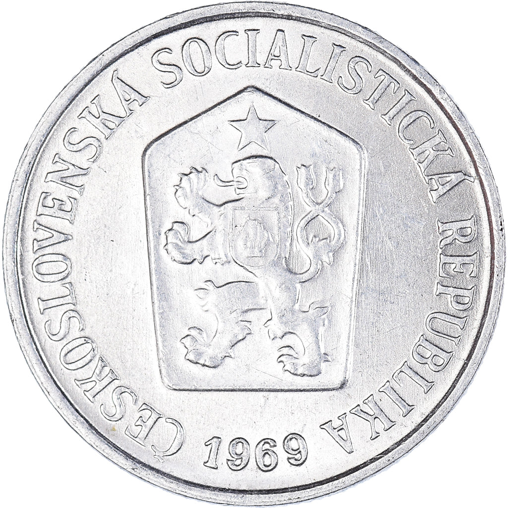 Moeda, Checoslováquia, 10 Haleru, 1969