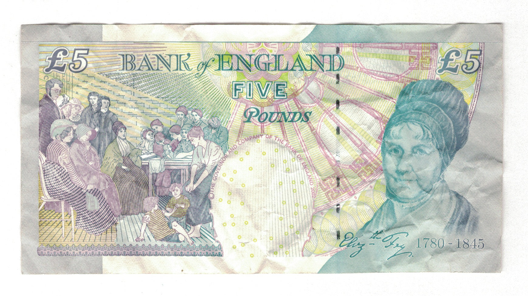 Banknote, Great Britain, 5 Pounds, KM:391a, VF(20-25)