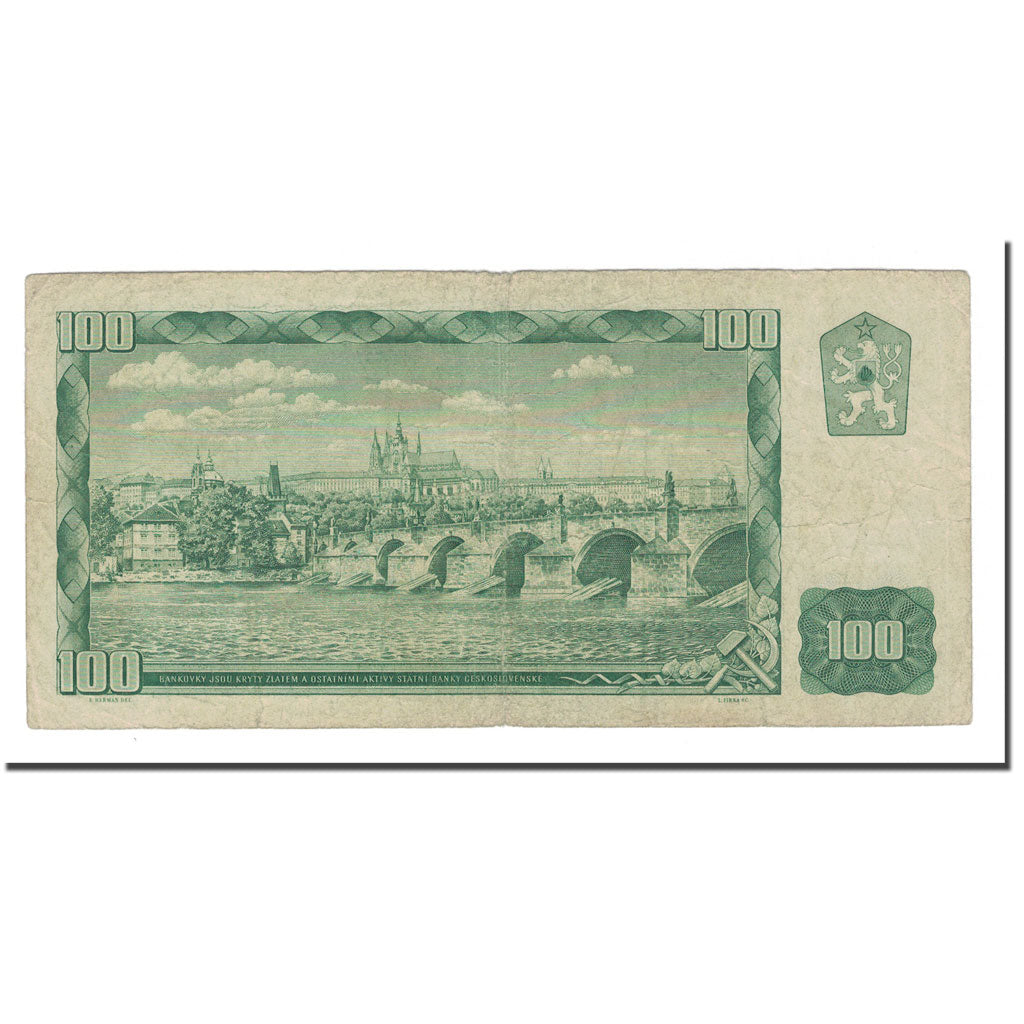 Banknote, Czechoslovakia, 100 Korun, 1961, KM:91b, VF(20-25)