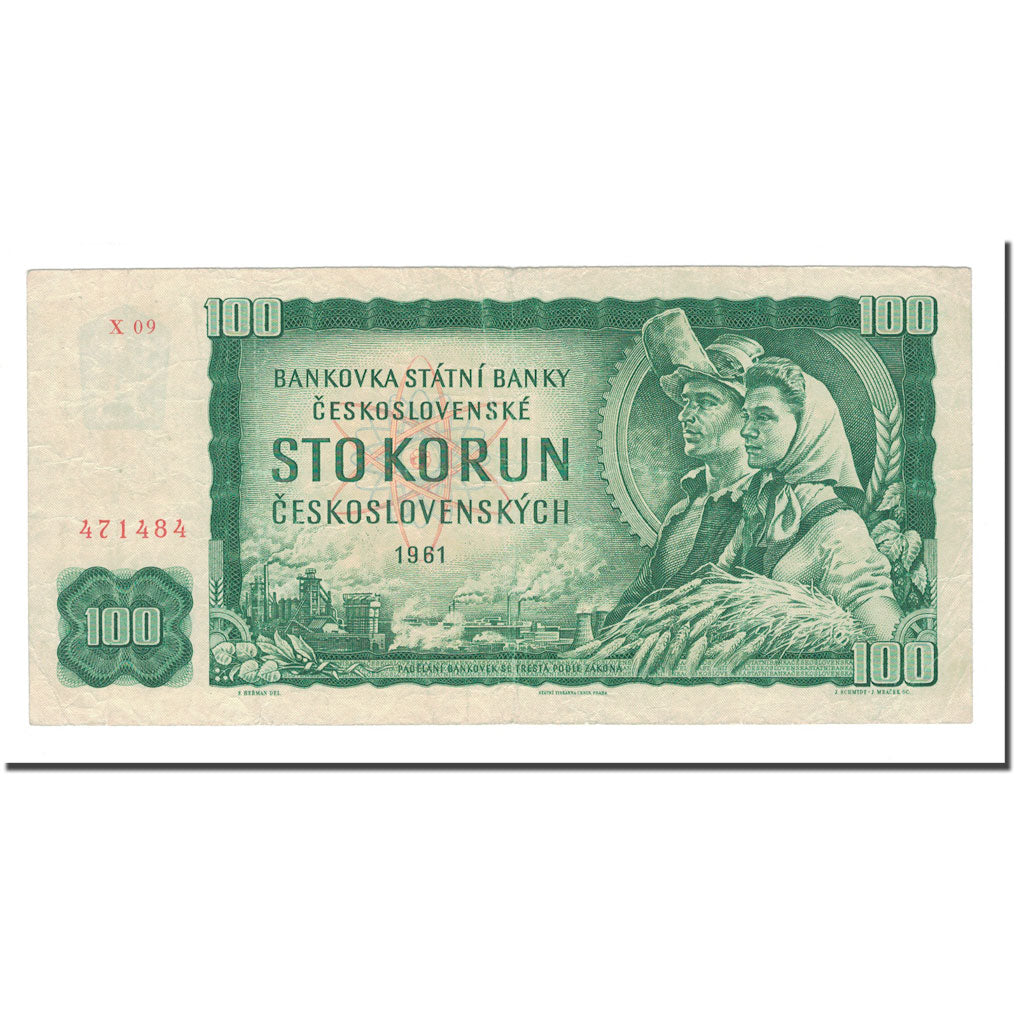 Banknote, Czechoslovakia, 100 Korun, 1961, KM:91b, EF(40-45)