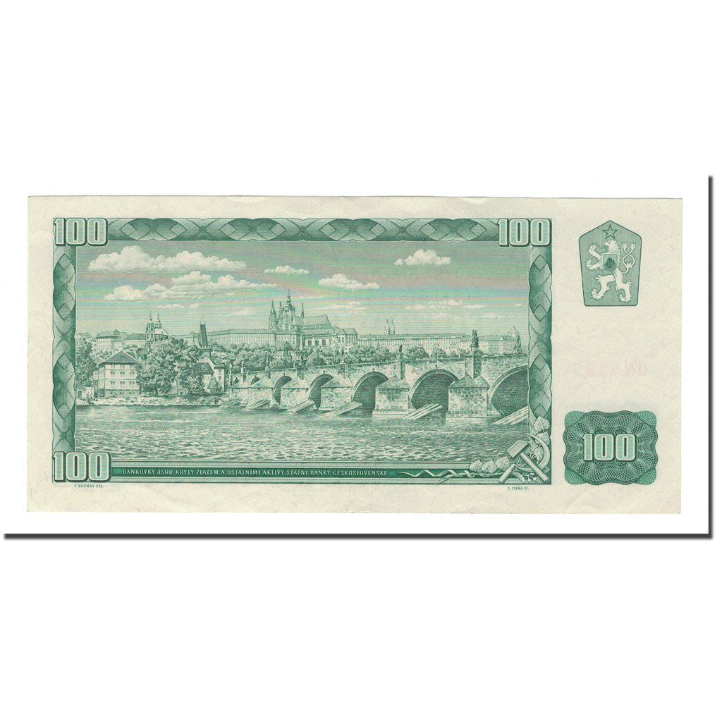 Banknote, Czechoslovakia, 100 Korun, 1961, KM:91c, AU(50-53)