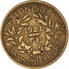 Moneta, Tunisia, 50 Centimes, 1921