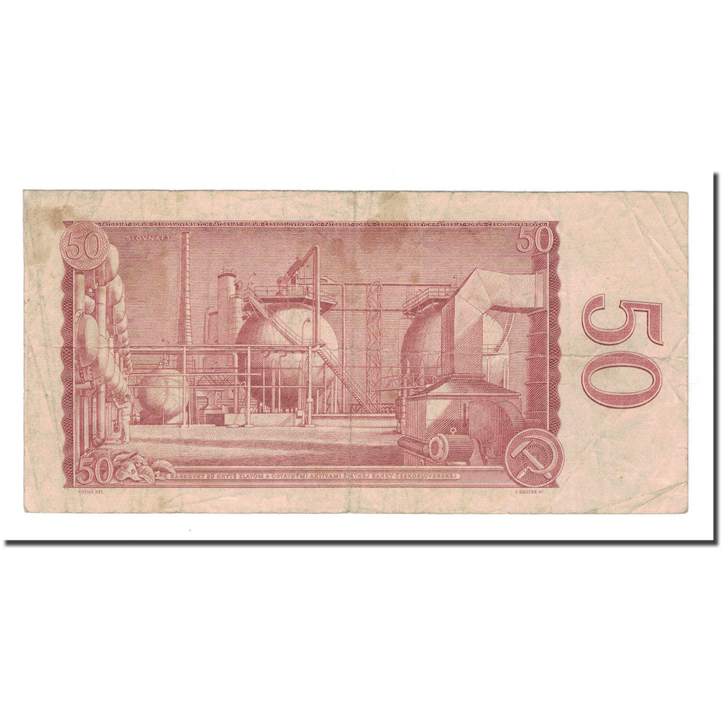 Banknote, Czechoslovakia, 50 Korun, 1964, KM:90b, VF(20-25)