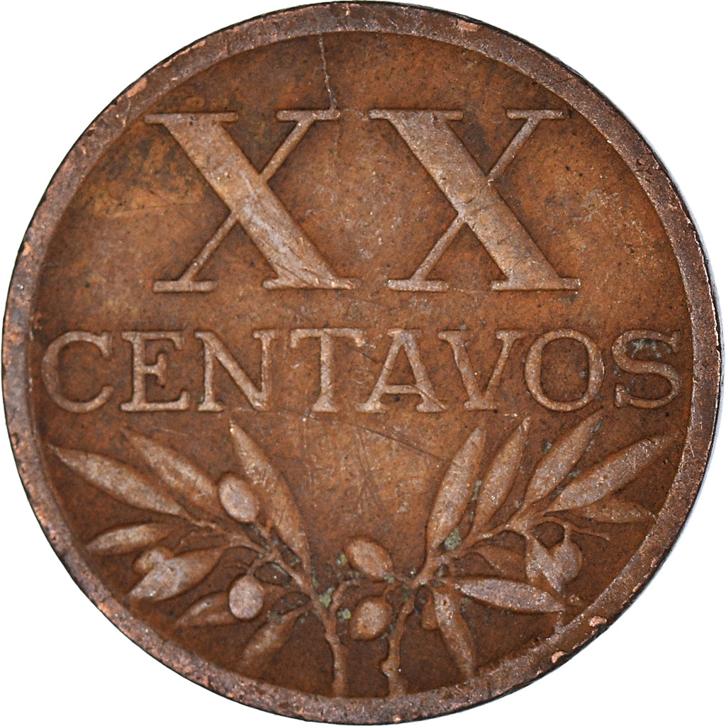 Moneda, Portugal, 20 Centavos, 1943
