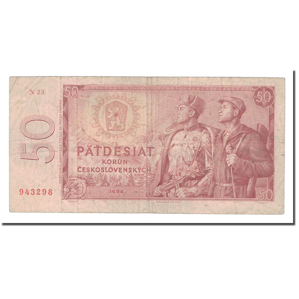 Banknote, Czechoslovakia, 50 Korun, 1964, KM:90b, VF(20-25)