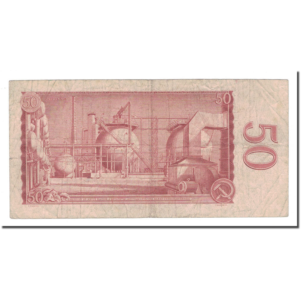 Banknote, Czechoslovakia, 50 Korun, 1964, KM:90b, VF(20-25)