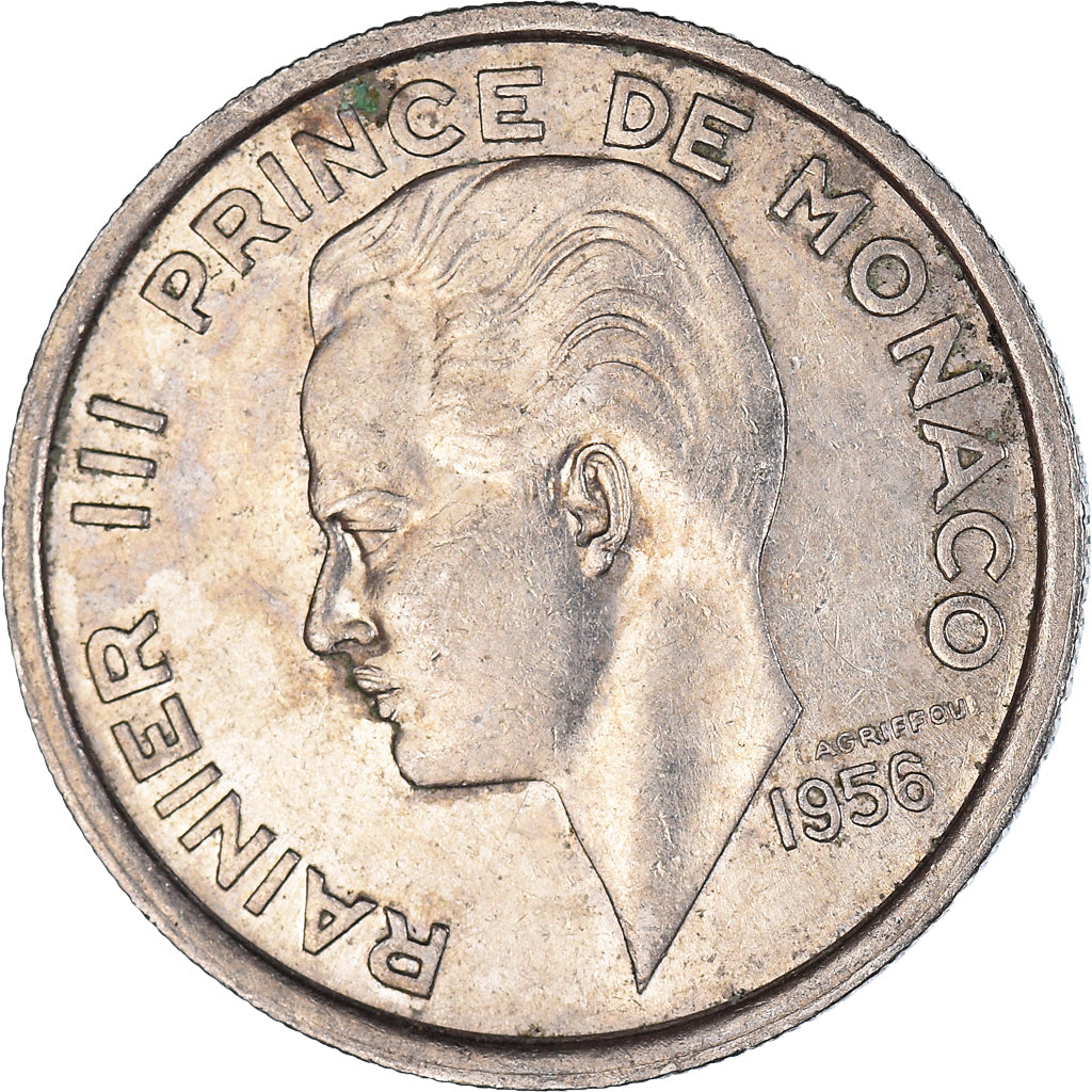 Coin, Monaco, 100 Francs, 1956