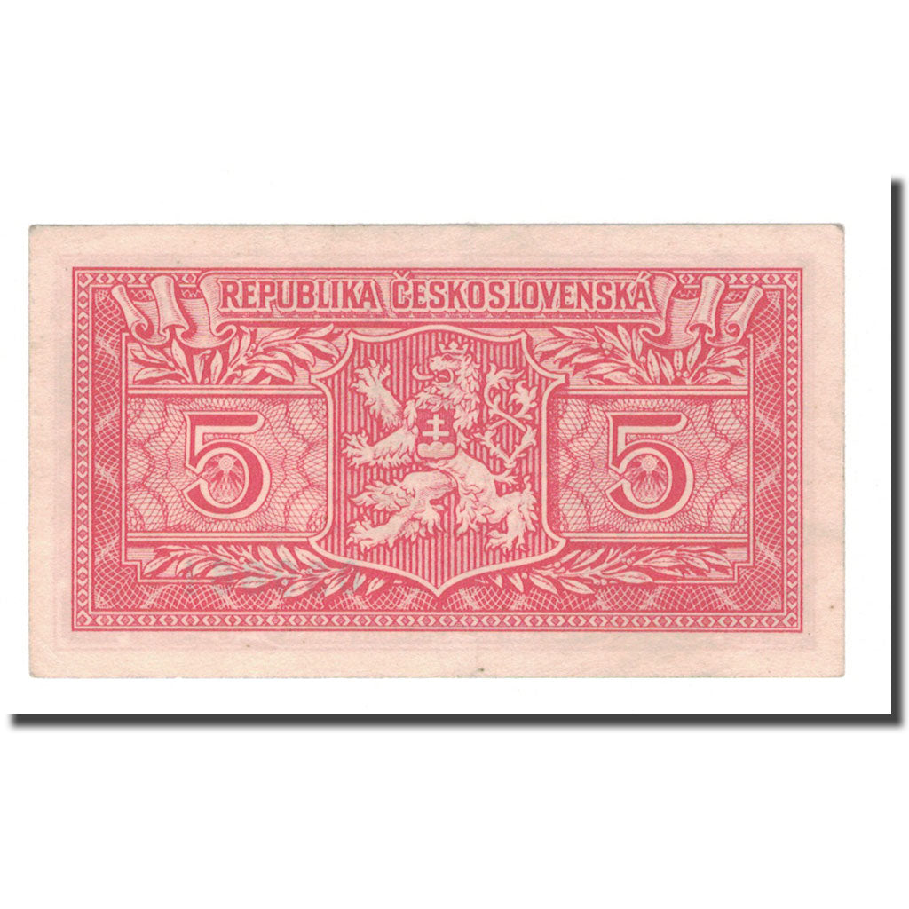 Banknote, Czechoslovakia, 5 Korun, 1949, 1949-01-25, KM:68a, AU(50-53)