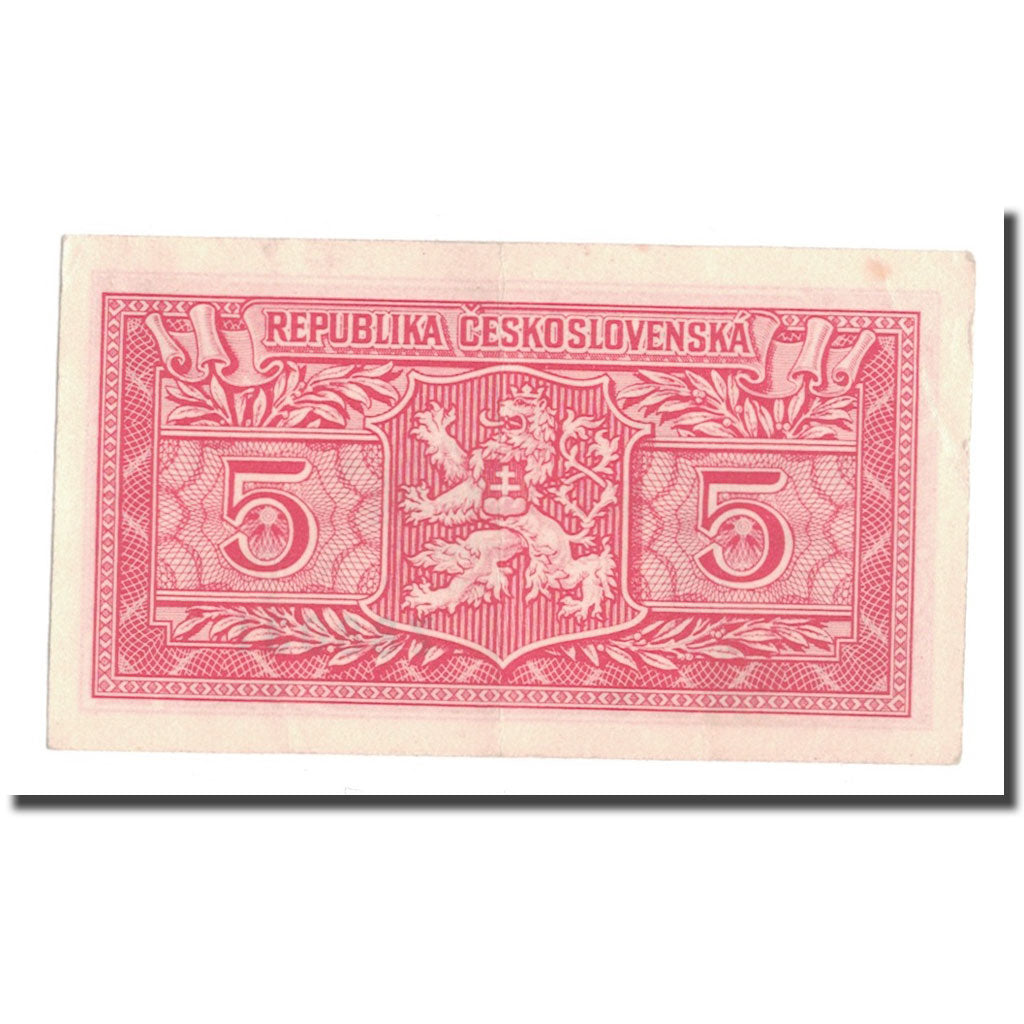 Banknote, Czechoslovakia, 5 Korun, 1949, 1949-01-25, KM:68a, AU(55-58)