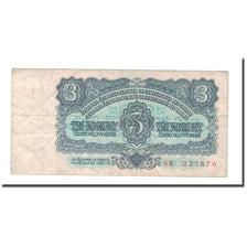 Billete, 3 Koruny, 1961, Checoslovaquia, KM:81a, BC