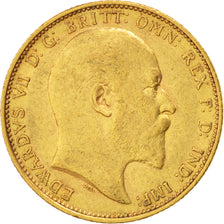 Australia, 1 Sovereign, 1902, Melbourne, KM #15, EF(40-45), Gold, 21, 7.99