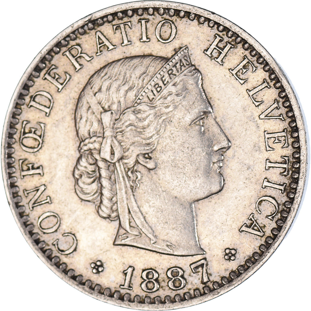 Moneda, Suiza, 20 Rappen, 1887