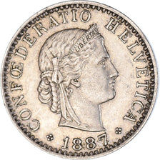 Moneda, Suiza, 20 Rappen, 1887