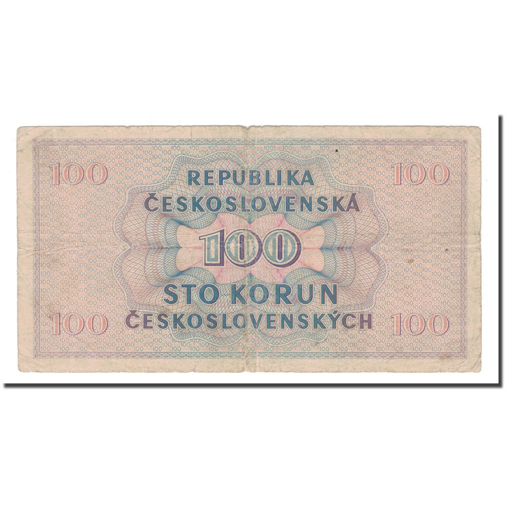 Banknote, Czechoslovakia, 100 Korun, 1945, 1945-05-16, KM:67a, VG(8-10)