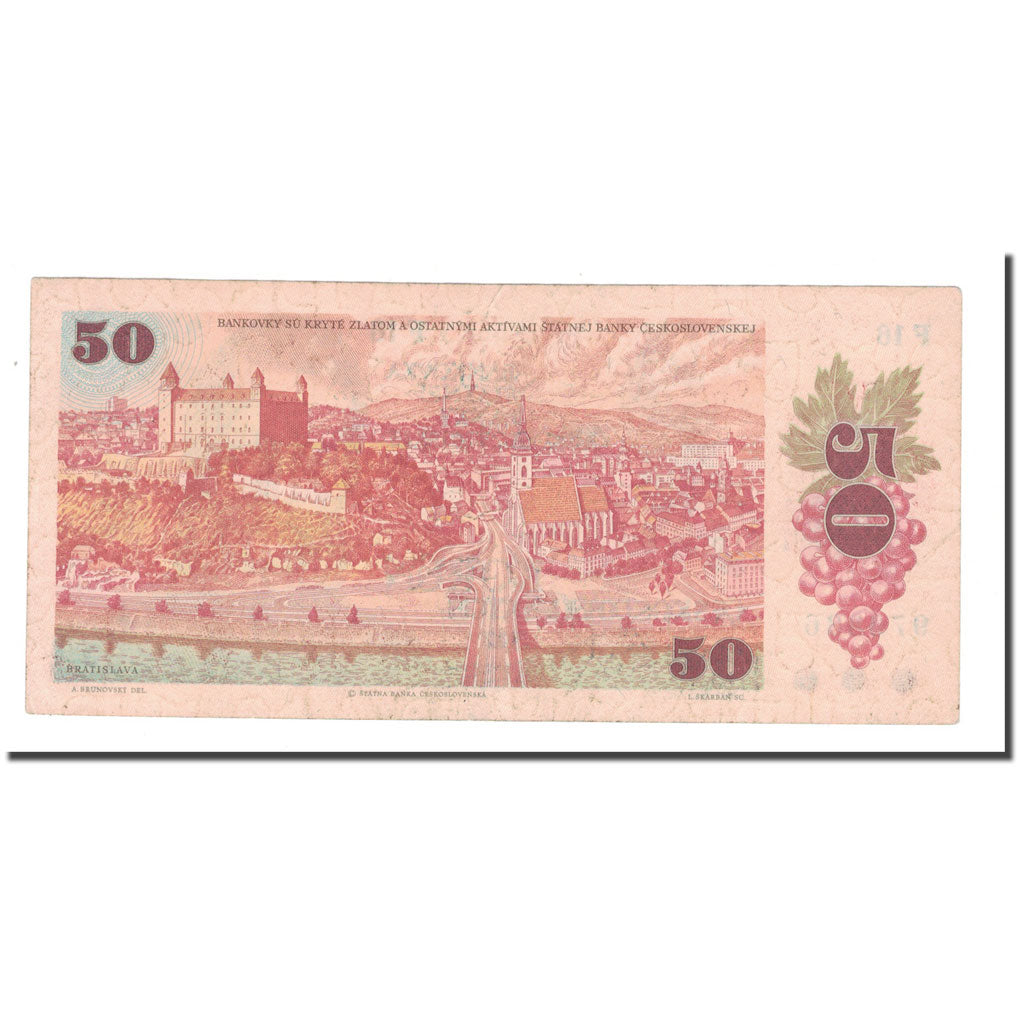 Banknote, Czechoslovakia, 50 Korun, 1987, KM:96a, VF(20-25)