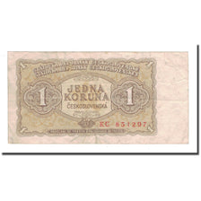 Banknote, Czechoslovakia, 1 Koruna, 1953, KM:78b, VG(8-10)