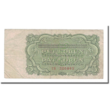 Banknote, Czechoslovakia, 5 Korun, 1961, KM:82b, VG(8-10)