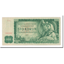 Billet, Tchécoslovaquie, 100 Korun, 1961, KM:91b, TB