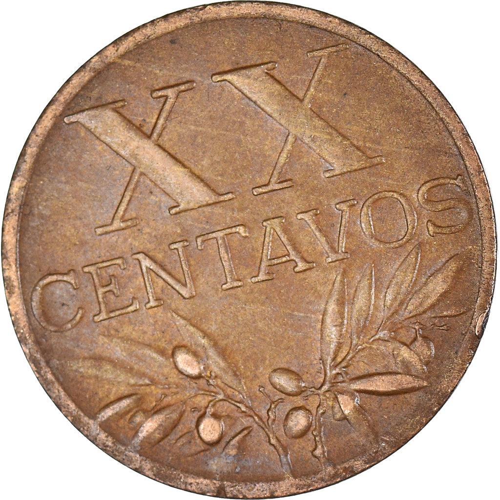 Moeda, Portugal, 20 Centavos, 1956