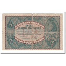 Banknote, Poland, 1/2 Marki, 1920, 1920-02-07, KM:30, VG(8-10)