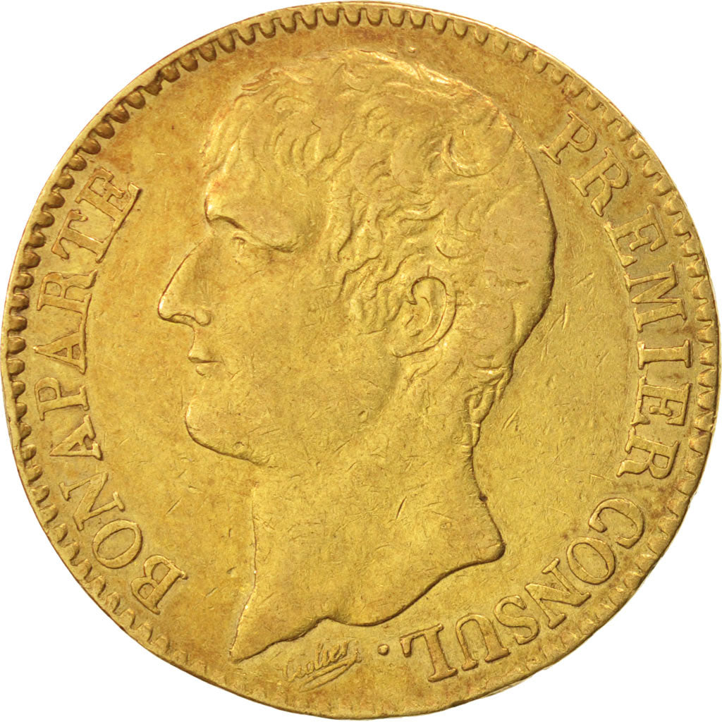Consulat, 40 Francs Or Bonaparte Premier Consul An 12 Paris, KM 652