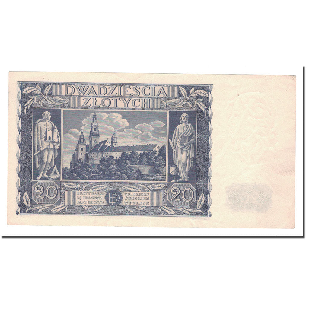 Banconote, Polonia, 20 Zlotych, 1936, 1936-11-11, KM:77, BB