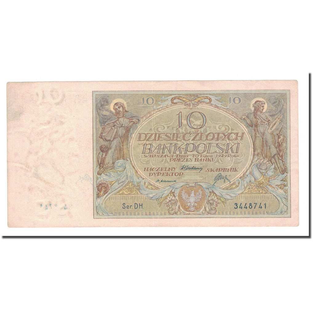 Banknote, Poland, 10 Zlotych, 1929, 1929-07-20, KM:69, EF(40-45)
