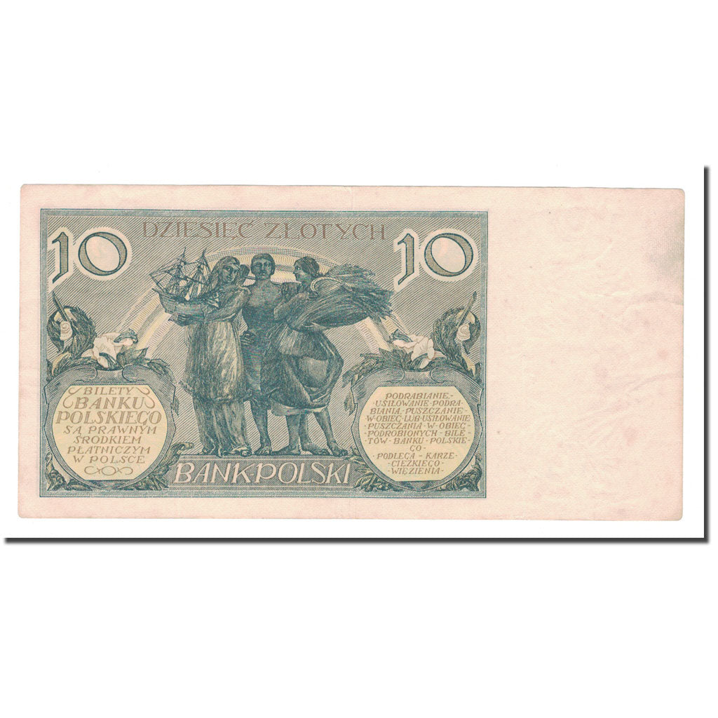 Banknote, Poland, 10 Zlotych, 1929, 1929-07-20, KM:69, EF(40-45)