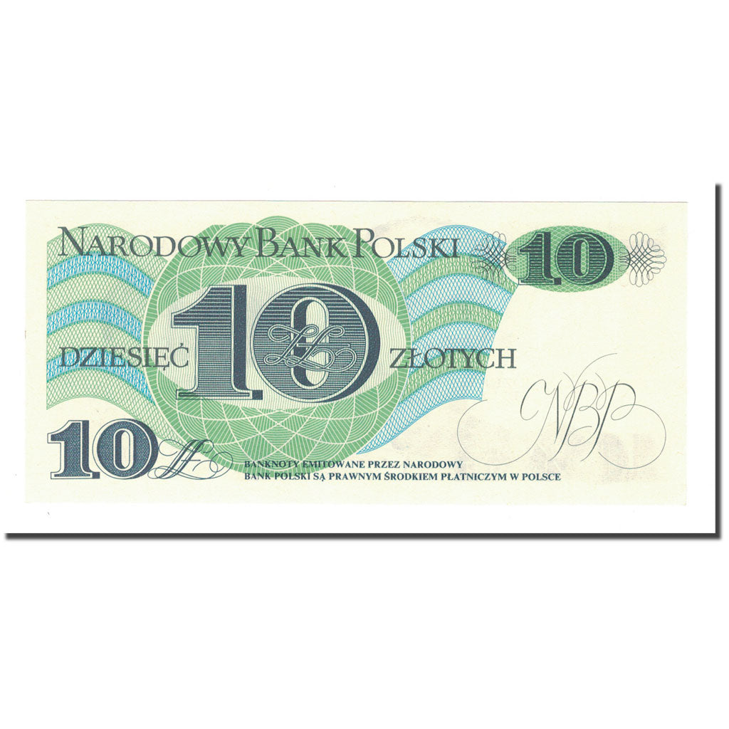 Banknote, Poland, 10 Zlotych, 1982, 1982-06-01, KM:148a, UNC(65-70)